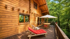 Chalet bois en madrier à vendre dans le Jura, entre Andelot-En-Montagne et Champagnole (39300)