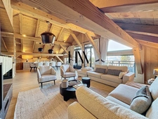Exceptional property in Megève – Fully renovated apartment with panoramic view and ski-in/ski-out access
