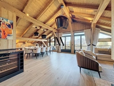 Exceptional property in Megève – Fully renovated apartment with panoramic view and ski-in/ski-out access