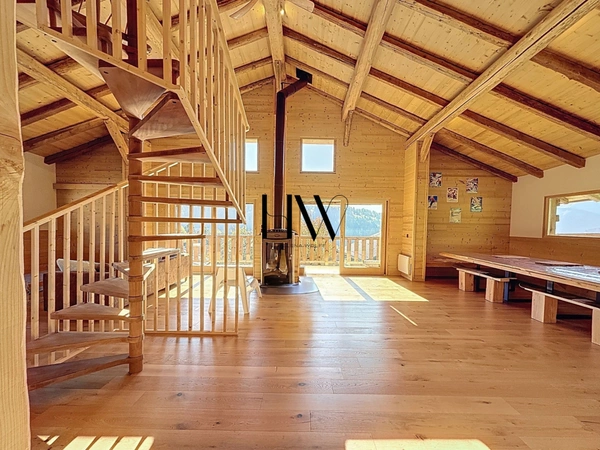 Chalet d’exception à proximité de Megève – Vue panoramique sur les Aravis et Crest-Voland 
