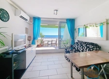 Appartement VUE MER en 1ère ligne, traversant et au DERNIER ETAGE - T2 rénové de 41m² + Terrasse - La GRANDE-MOTTE (34)
