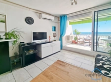 Appartement VUE MER en 1ère ligne, traversant et au DERNIER ETAGE - T2 rénové de 40m² + Terrasse - La GRANDE-MOTTE (34)