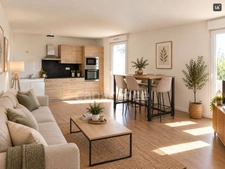 Joué-lès-Tours (Indre-et-Loire), à vendre APPARTEMENT 3 pièces de 65 m²