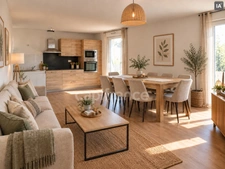 Joué-lès-Tours (Indre-et-Loire), à vendre APPARTEMENT 3 pièces de 65 m²