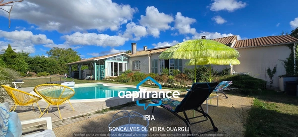 Maison à vendre 5 pièces SAINT AMANS DU PECH (82) avec piscine et parc arboré de 3500m².