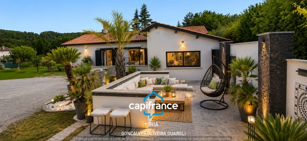 Villa contemporaine 150 m² - 4 chambres - 1 bureau - Garage 45m² - Grand terrain - VILLENEUVE SUR LOT.