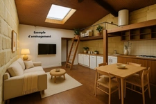 BORDEAUX – ATYPIQUE SOUS LES TOITS – T2 - CHAMBRE + BUREAU – DPE D
