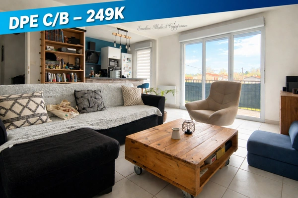 Mérignac T3 63 m² – Dernier étage – Balcon – Garage – DPE C/B – 249 000 €