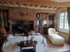 Seine Maritime (76), à vendre proche de DOUDEVILLE jolie chaumière de plus de 210 m2 sur parc de 5300 m2  