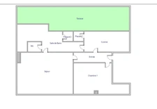Rare : Grand 2‑pièces avec terrasse exceptionnelle  de 42 m², situé à Romainville dans un quartier pavillonnaire