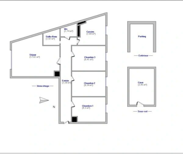 Appartement à vendre 4 pièces 64M2 - CHAMPIGNY SUR MARNE (94)
