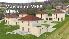 Dpt Savoie (73), à vendre ALBENS maison VEFA P5 de 108,45 m²  