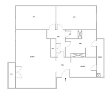 MARSEILLE 10th – Spacious 2-bedroom apartment with balcony, cellar, and potential for a 3-bedroom apartment in a secure residence