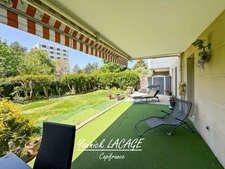3-room apartment on the ground floor with 108 m² of outdoor space, south-west facing, parking and secure residence, Marseille 13th arrondissement (13)