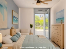3-room apartment on the ground floor with 108 m² of outdoor space, south-west facing, parking and secure residence, Marseille 13th arrondissement (13)