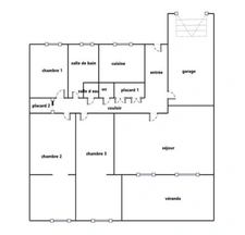 Maison à vendre 5 pièces GAUCHY (02430) - plain pied 110m2, Jardin, Garage