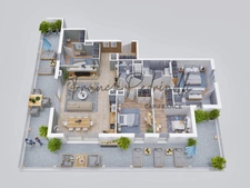 Appartement T5  d exception 116 m² terrasse 77 m² RARE AU CŒUR DE CHARBONNIÈRES-LES-BAINS