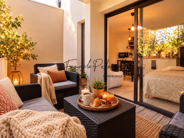 Appartement T1 à vendre  28.15 m² avec terrasse 10 m² et stationnement sécurisé  MONTPELLIER (34)