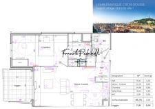 Spacieux T2  46.70 m² de standing  éligible PTZ – Lyon 4ᵉ Croix-Rousse Garage inclus