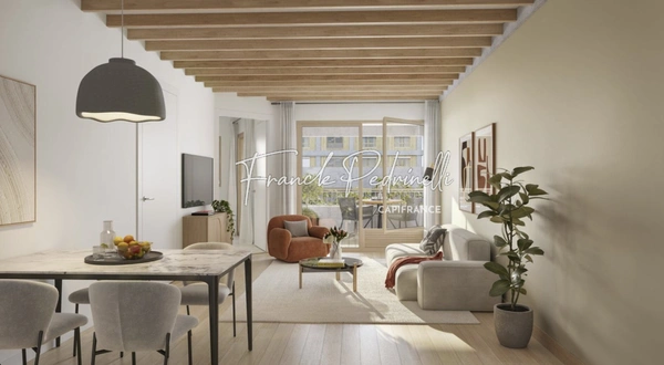 Appartement  T4 de standing  avec balcon vue dégagée  au 8e étage – Lyon Confluence