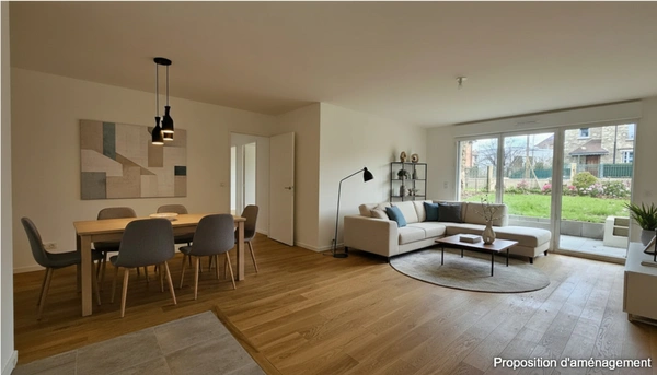 Appartement T4 de 88 m² avec terrasse et jardin au CHESNAY (78)