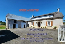 Maison en viager OCCUPE à vendre 6 pièces LOUCRUP (65)