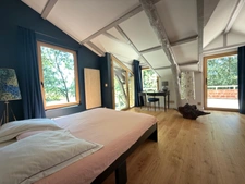 MARCIAC(32) proche: AUTHENTIQUE MOULIN SEIGNEURIAL d'EXCEPTION  des XIV-XVIIIs, caché, avec son bief baignable, 1.5 HECTARE, élégante rénovation, meublé, tennis, RARE