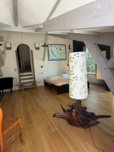 MARCIAC(32) proche: AUTHENTIQUE MOULIN SEIGNEURIAL d'EXCEPTION  des XIV-XVIIIs, caché, avec son bief baignable, 1.5 HECTARE, élégante rénovation, meublé, tennis, RARE