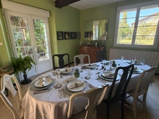 PLAISANCE(32) du Gers: AUTHENTIQUE LONGERE XVIIIs de 240m2, 4chambres, sur jardin paysagé clos de 2.500m2 et piscine hors sol, possibilité de chambres d hotes et/ou petit gîte ou accueil d'un parent,