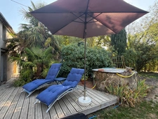 PLAISANCE(32) du Gers: AUTHENTIQUE LONGERE XVIIIs de 240m2, 4chambres, sur jardin paysagé clos de 2.500m2 et piscine hors sol, possibilité de chambres d hotes et/ou petit gîte ou accueil d'un parent,