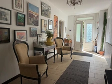 PLAISANCE(32) du Gers: AUTHENTIQUE LONGERE XVIIIs de 240m2, 4chambres, sur jardin paysagé clos de 2.500m2 et piscine hors sol, possibilité de chambres d hotes et/ou petit gîte ou accueil d'un parent,