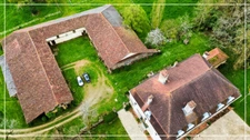Dpt (32) NOGARO nearby, ELEGANT NOTABLES' HOUSE, economical, from the 19th century, 600M2, centuries-old park, U-shaped outbuildings, 11 ha, no work required, 