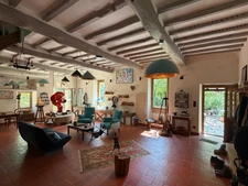 MARCIAC(32) proche: AUTHENTIQUE MOULIN SEIGNEURIAL d'EXCEPTION  des XIV-XVIIIs, caché, avec son bief baignable, 1.5 HECTARE, élégante rénovation, meublé, tennis, RARE