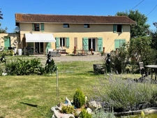 PLAISANCE (32): belle MAISON DE CAMPAGNE XIX de 115m2 environ SANS TRAVAUX, SANS VIS A VIS, lumineuse, sur un terrain arboré et potager de 2200m2 clos