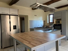 Near Plaisance du Gers (32), elegant 307m2 stone village house with 150m2 enclosed garden, no work required.