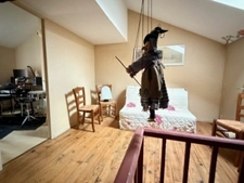 MARCIAC (32): élégante MAISON en pierre, singulière, 170m2 SANS TRAVAUX 4 chambres, salon cathedrale et autres...