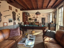 PLAISANCE (32) centre, élegante MAISON DE MAITRE XVIIIs, sans travaux, 190m2 sur 800m2 de jardin clos et paysagé, belle dépendance, chauffage central , 4chambres dont 1 au rez-de-chaussée, salon 44m2