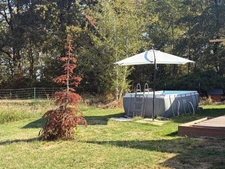 PLAISANCE(32) du Gers: AUTHENTIQUE LONGERE XVIIIs de 240m2, 4chambres, sur jardin paysagé clos de 2.500m2 et piscine hors sol, possibilité de chambres d hotes et/ou petit gîte ou accueil d'un parent,
