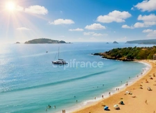 BORD DE MER - APPARTEMENT T2 + PISCINE ET PARKING PRIVATIF à vendre SIX-FOURS-LES-PLAGES (83)