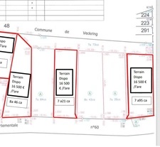 Terrain à vendre 795m² VECKRING (57)
