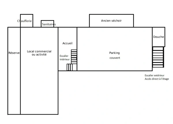 Immeuble ancien hôtel 600 m² + terrain à bâtir 1 909 m² – potentiel division – Denguin