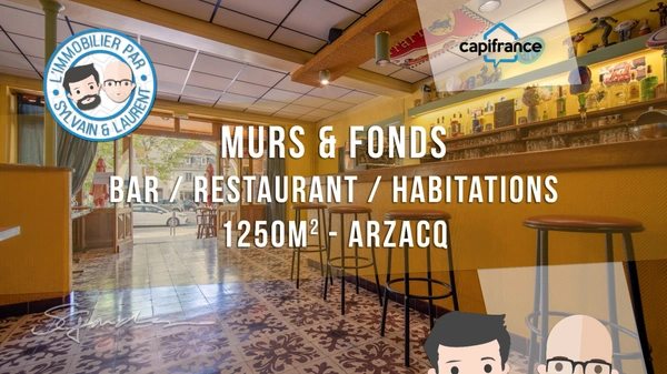 Ensemble immobilier comprenant une maison, un bar-restaurant ancien hôtel et une grange 1250 m² 