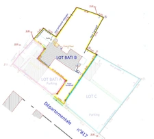 Immeuble ancien hôtel 600 m² + terrain à bâtir 1 909 m² – potentiel division – Denguin