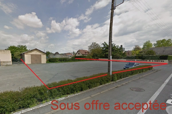 Terrain avec hangar – Axe passant – Denguin (64) – 1 800 m²