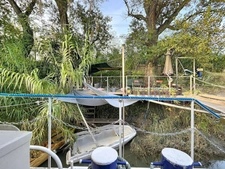 Péniche habitation - île de la Barthelasse - Avignon