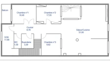 Maison de village au calme avec terrasse et patio - 129m² - 3 chambres