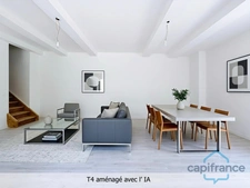 House for sale with 1 four-room apartment (80 m2) + 2 two-room apartments (36 m2) in SAINT JEAN DU GARD (30), land approximately 10719 m2