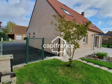 HONDSCHOOTE – Maison individuelle, 5 pièces, 3 chambres, 1 bureau, garage et jardin SUD