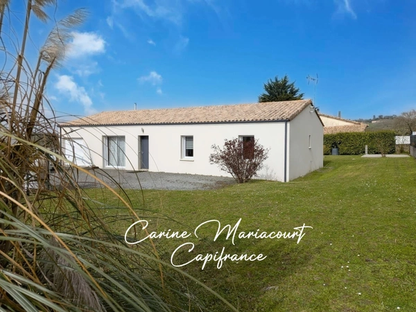 Maison de plain-pied de 2016 - 103 m² – 3 chambres – Garage – Terrain clos 1 060 m² – DPE B