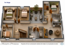 Charmante maison de ville 180 m², 4 chambres NUAILLE D'AUNIS (17) + Appartement duplex 44 m²